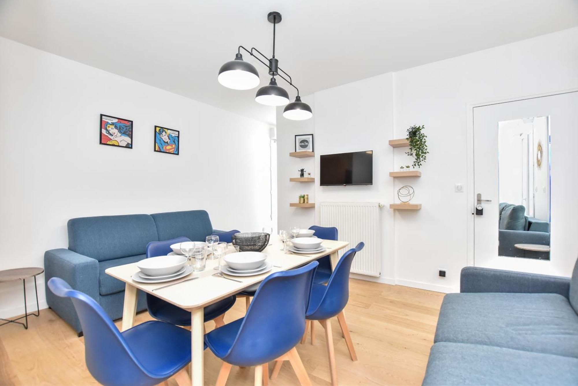 Authentic Apartment - 1Br-6P - Saint-Fargeau Париж Екстериор снимка