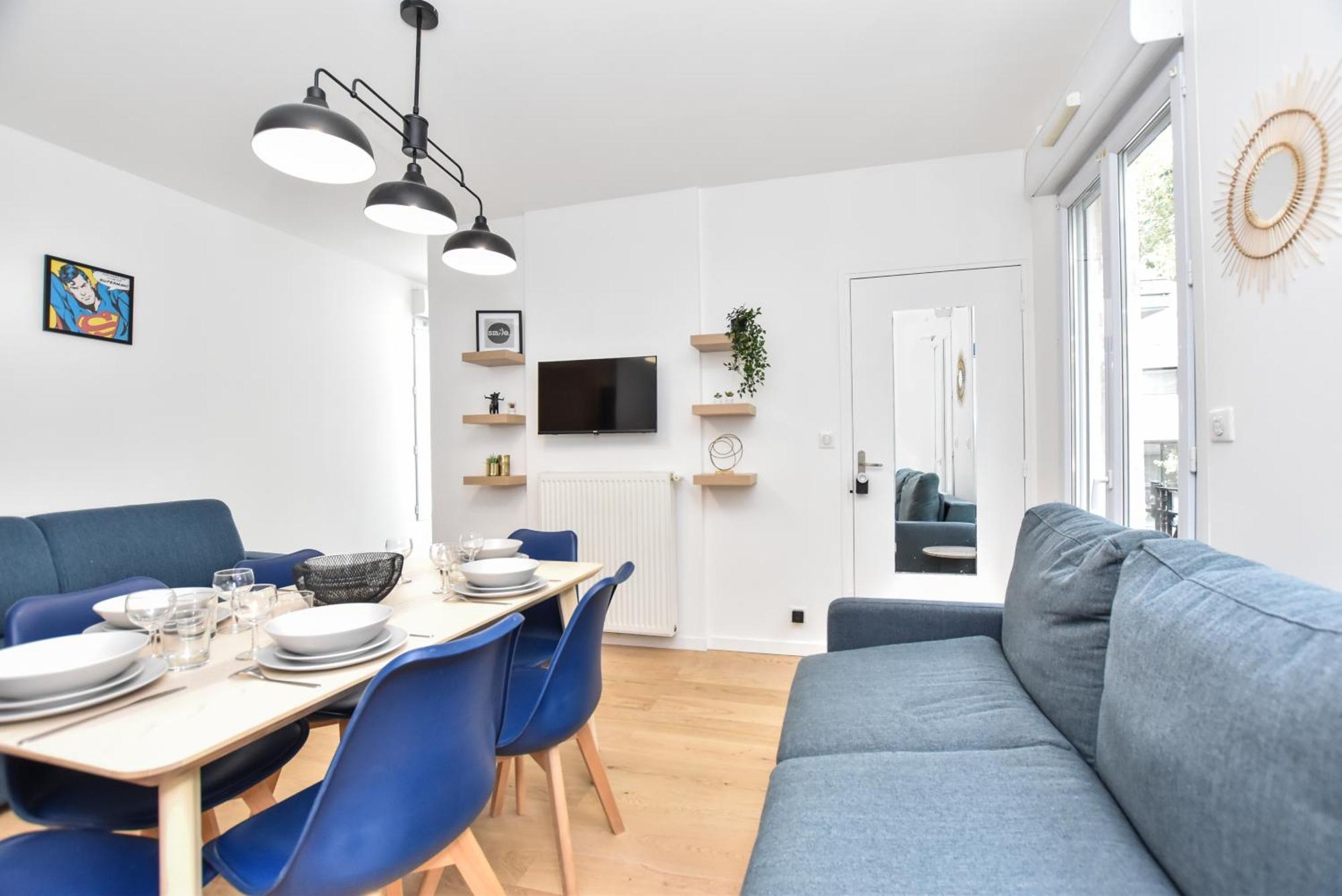 Authentic Apartment - 1Br-6P - Saint-Fargeau Париж Екстериор снимка