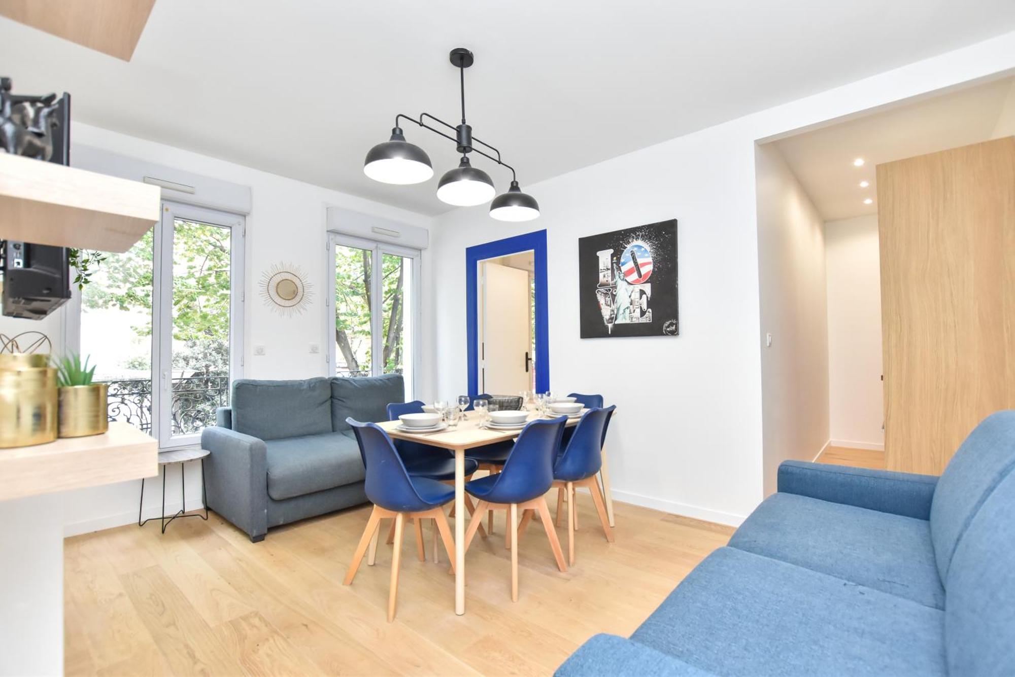 Authentic Apartment - 1Br-6P - Saint-Fargeau Париж Екстериор снимка