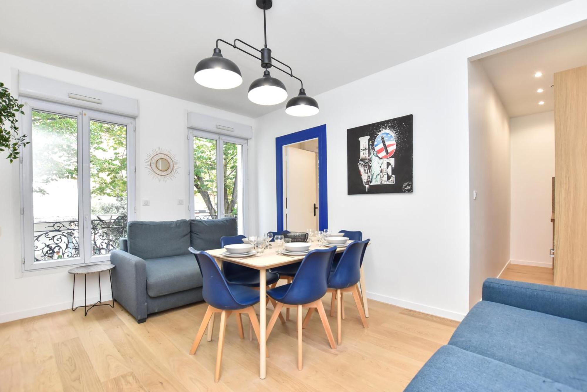 Authentic Apartment - 1Br-6P - Saint-Fargeau Париж Екстериор снимка